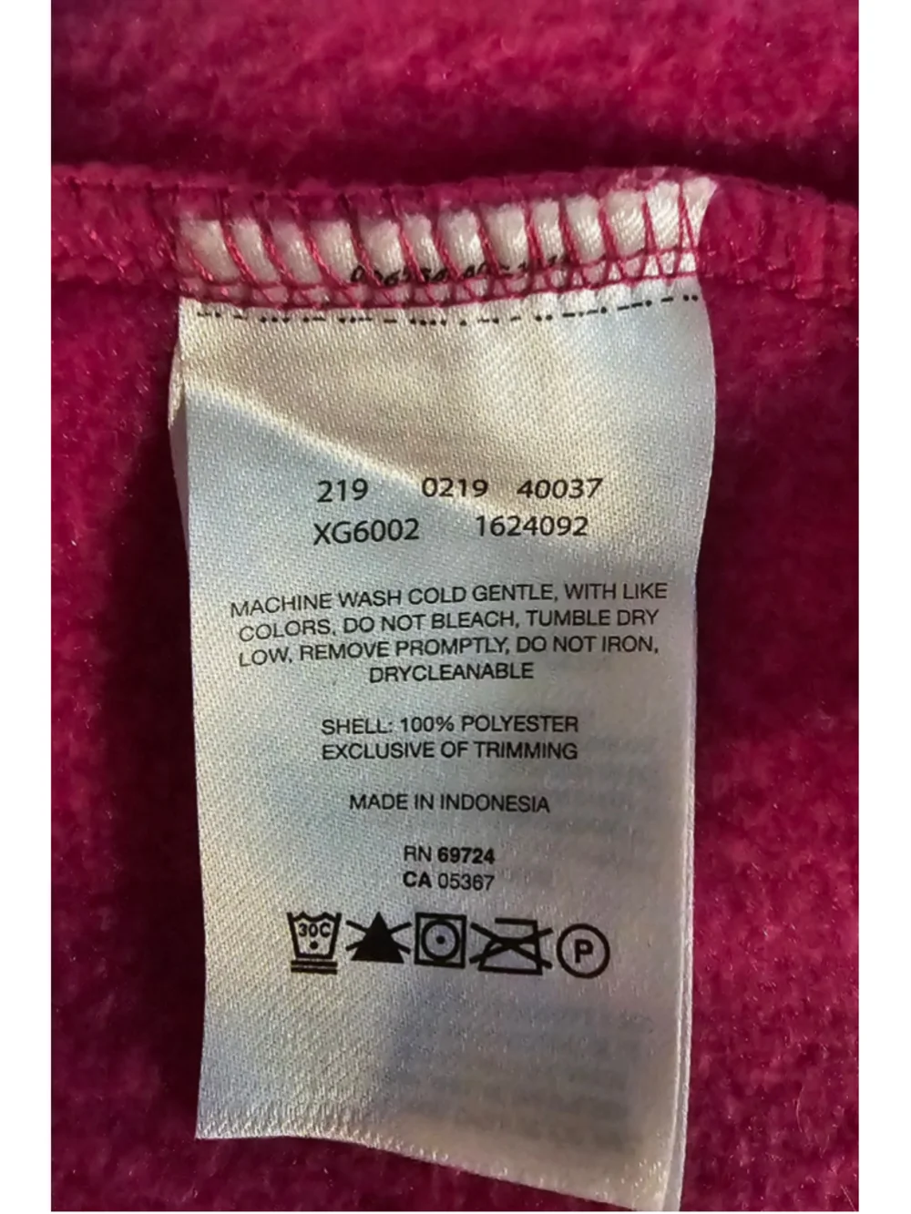 Columbia Girls Medium Pink Fleece Jacket Full Zip NWOT Outdoor Coat